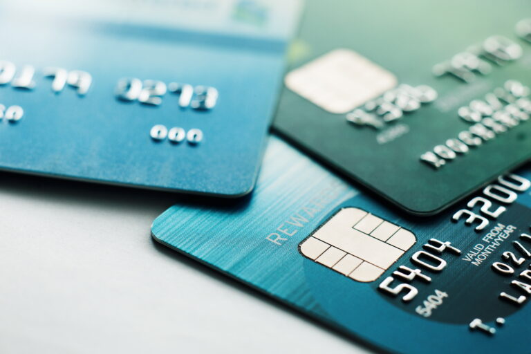 selective focus credit card payment with close up shot.