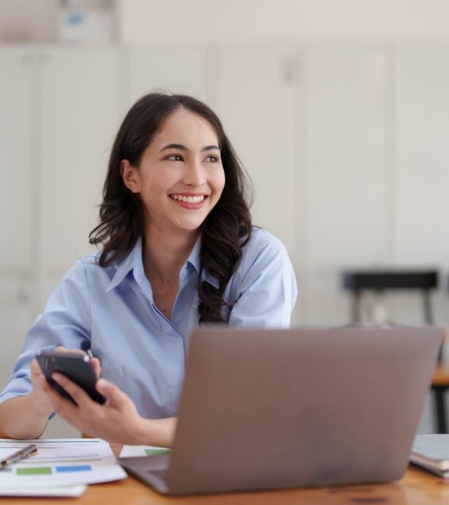 beautiful businesswoman completes kyc using an online banking program in order to open a digital savings account. the definition of cyber security beautiful businesswoman completes kyc using an online banking program in order to open a digital savings account. the definition of cyber security